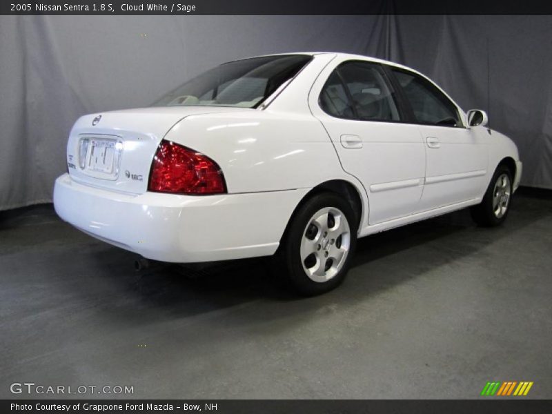Cloud White / Sage 2005 Nissan Sentra 1.8 S