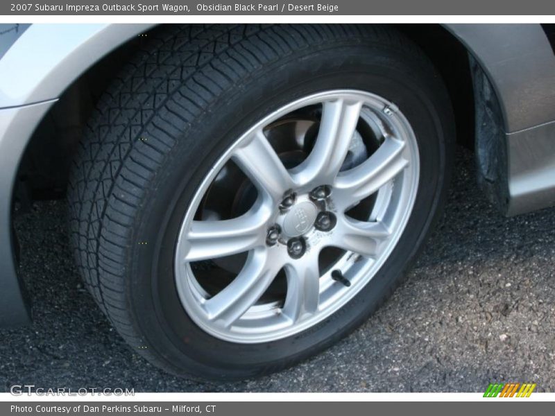 Obsidian Black Pearl / Desert Beige 2007 Subaru Impreza Outback Sport Wagon