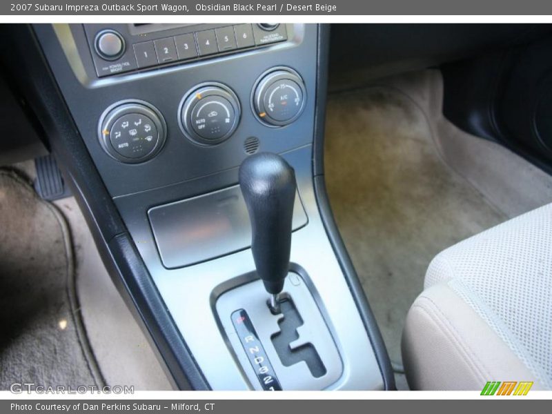 Obsidian Black Pearl / Desert Beige 2007 Subaru Impreza Outback Sport Wagon