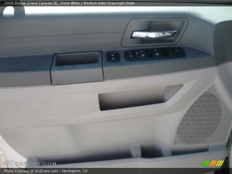 Stone White / Medium Slate Gray/Light Shale 2009 Dodge Grand Caravan SE