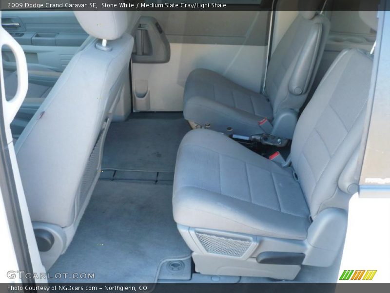 Stone White / Medium Slate Gray/Light Shale 2009 Dodge Grand Caravan SE