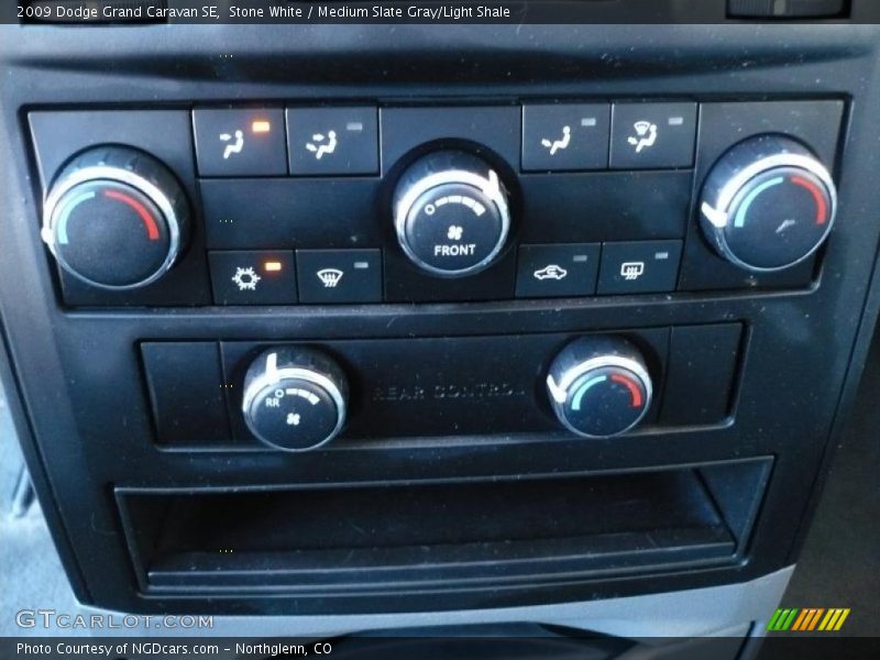 Stone White / Medium Slate Gray/Light Shale 2009 Dodge Grand Caravan SE