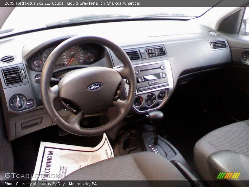 Liquid Grey Metallic / Charcoal/Charcoal 2005 Ford Focus ZX3 SES Coupe