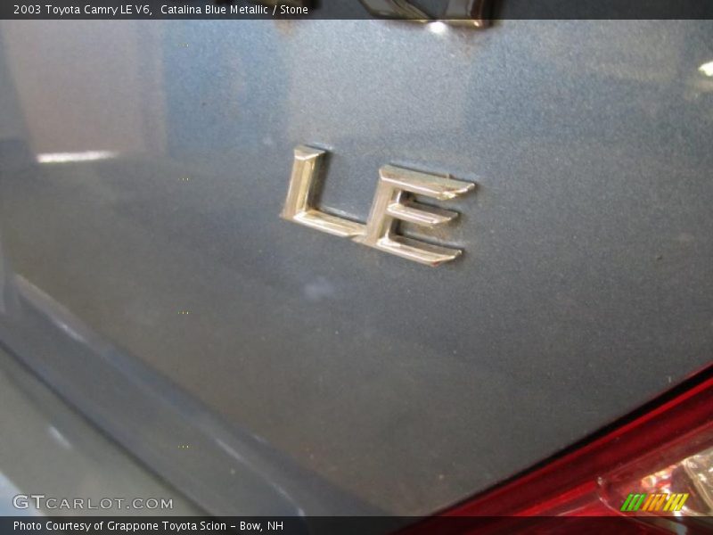 Catalina Blue Metallic / Stone 2003 Toyota Camry LE V6