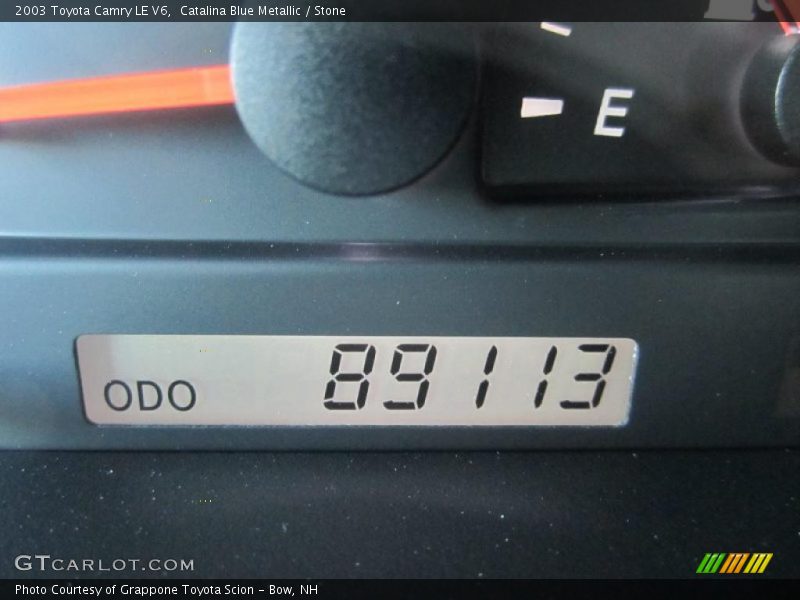 Catalina Blue Metallic / Stone 2003 Toyota Camry LE V6