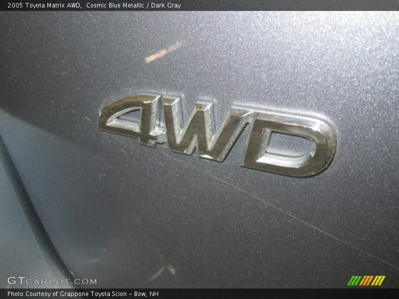 Cosmic Blue Metallic / Dark Gray 2005 Toyota Matrix AWD