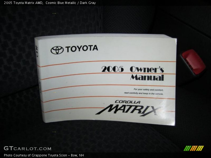 Cosmic Blue Metallic / Dark Gray 2005 Toyota Matrix AWD
