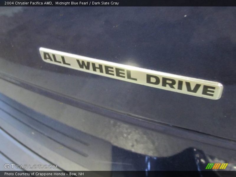Midnight Blue Pearl / Dark Slate Gray 2004 Chrysler Pacifica AWD