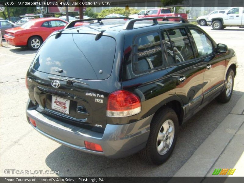 Black Obsidian / Gray 2005 Hyundai Santa Fe LX 3.5 4WD