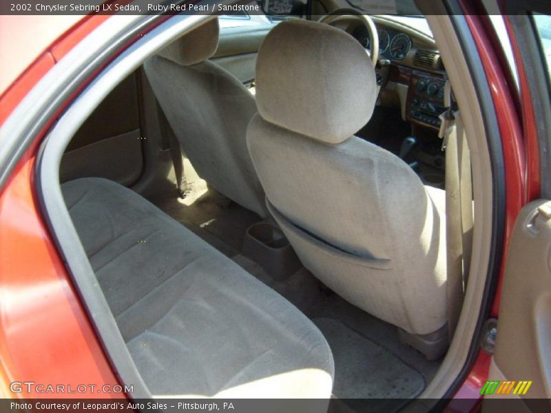 Ruby Red Pearl / Sandstone 2002 Chrysler Sebring LX Sedan