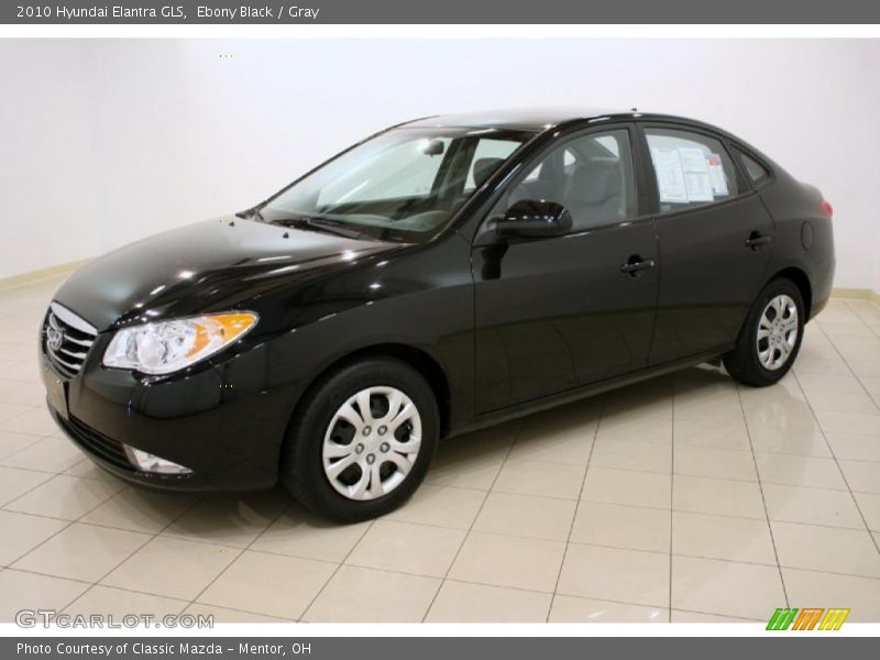 Ebony Black / Gray 2010 Hyundai Elantra GLS