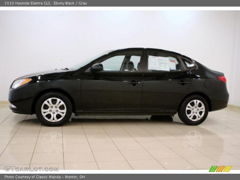 Ebony Black / Gray 2010 Hyundai Elantra GLS