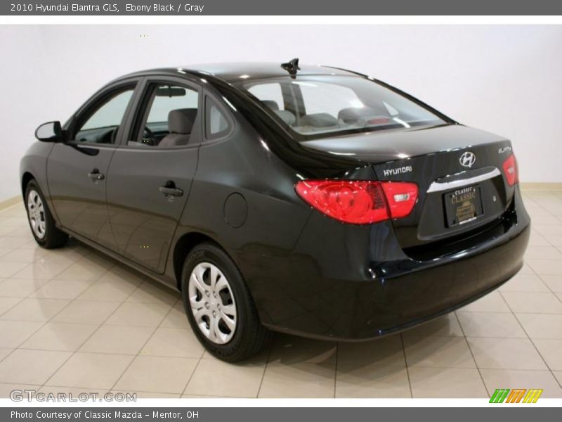 Ebony Black / Gray 2010 Hyundai Elantra GLS