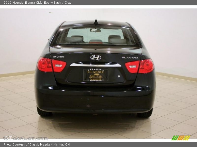 Ebony Black / Gray 2010 Hyundai Elantra GLS