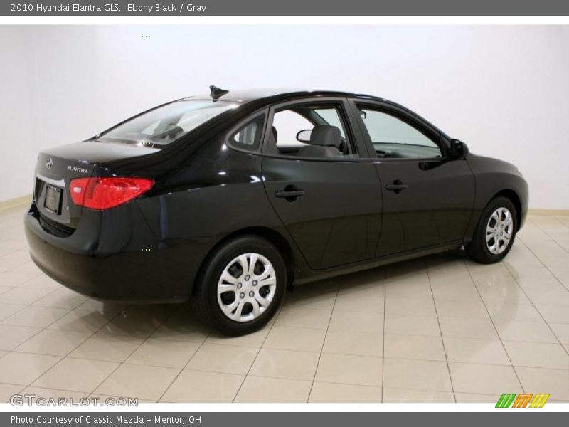 Ebony Black / Gray 2010 Hyundai Elantra GLS