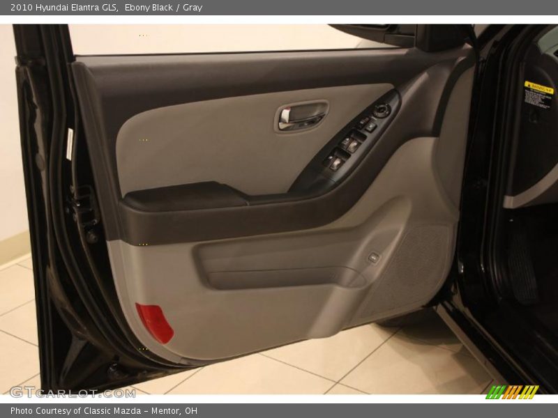 Ebony Black / Gray 2010 Hyundai Elantra GLS