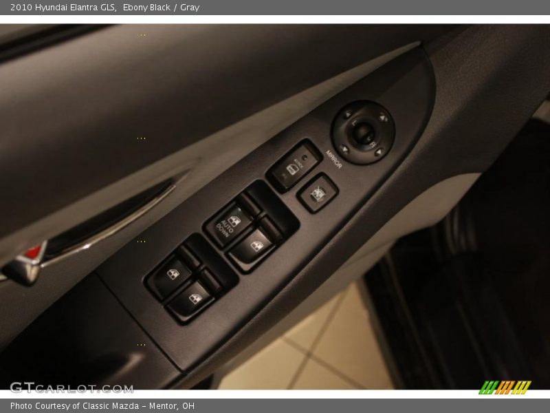 Ebony Black / Gray 2010 Hyundai Elantra GLS
