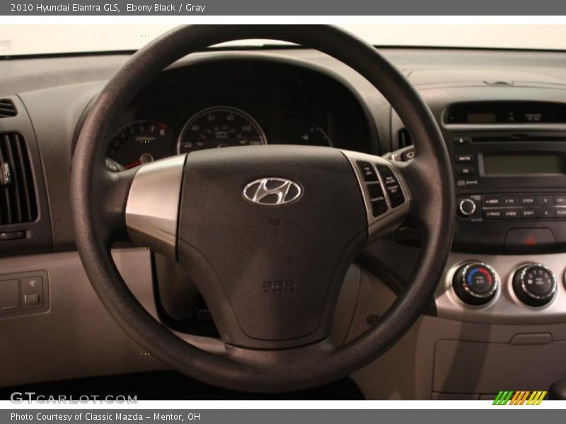 Ebony Black / Gray 2010 Hyundai Elantra GLS