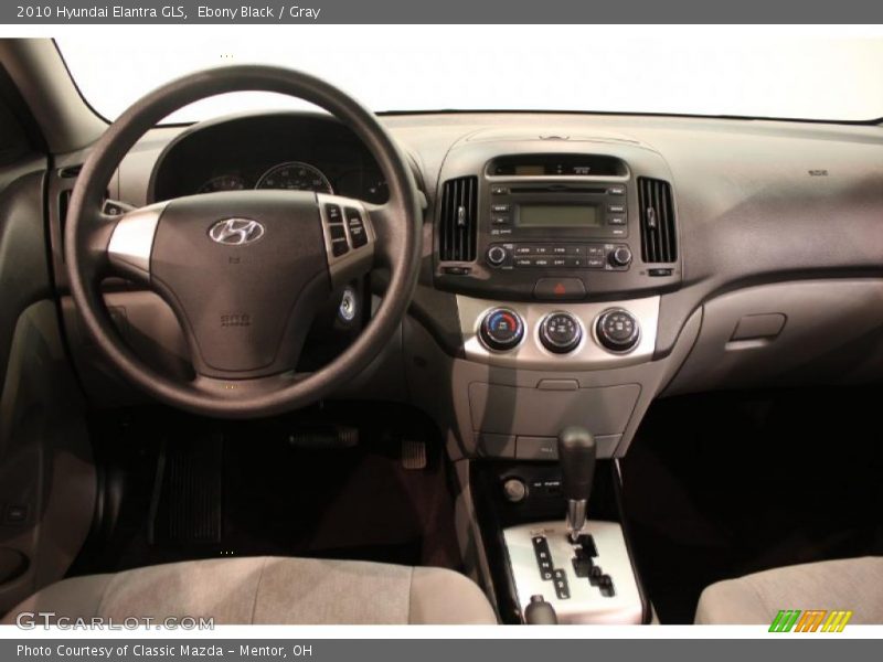 Ebony Black / Gray 2010 Hyundai Elantra GLS