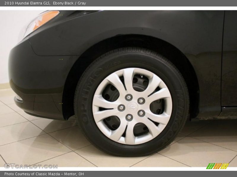 Ebony Black / Gray 2010 Hyundai Elantra GLS