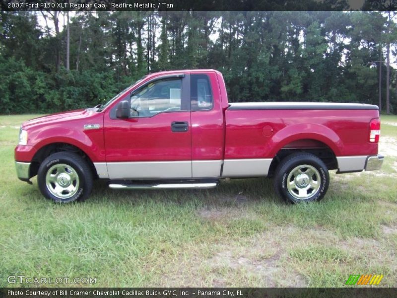 Redfire Metallic / Tan 2007 Ford F150 XLT Regular Cab