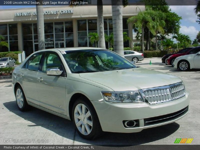 Light Sage Metallic / Light Stone 2008 Lincoln MKZ Sedan