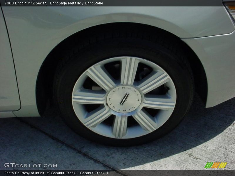 Light Sage Metallic / Light Stone 2008 Lincoln MKZ Sedan