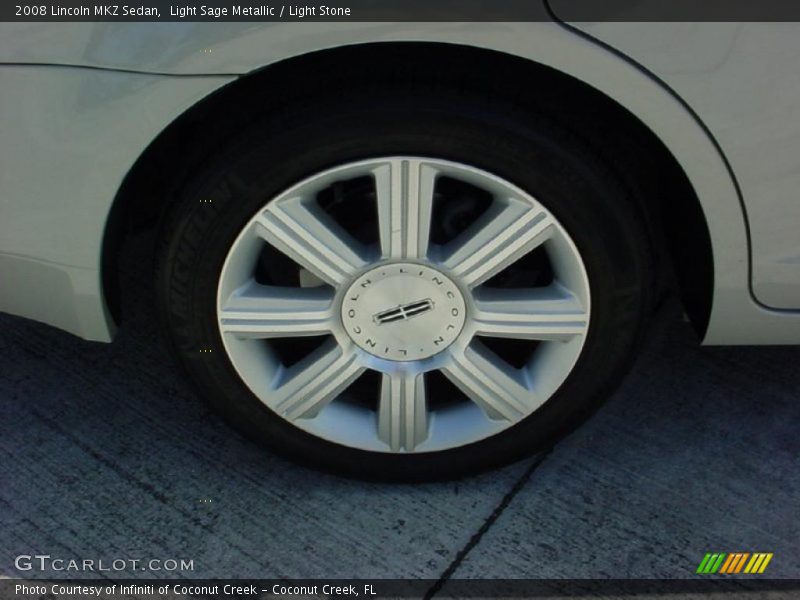 Light Sage Metallic / Light Stone 2008 Lincoln MKZ Sedan