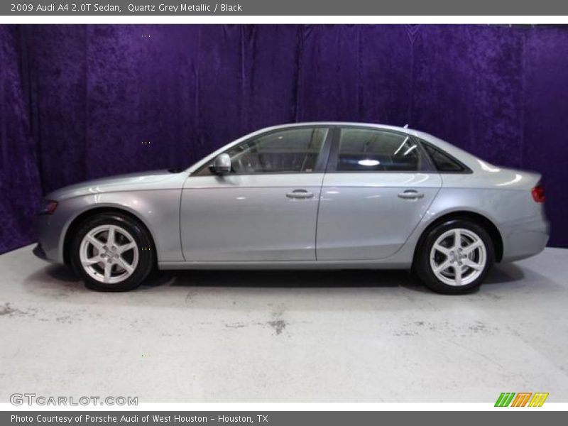 Quartz Grey Metallic / Black 2009 Audi A4 2.0T Sedan