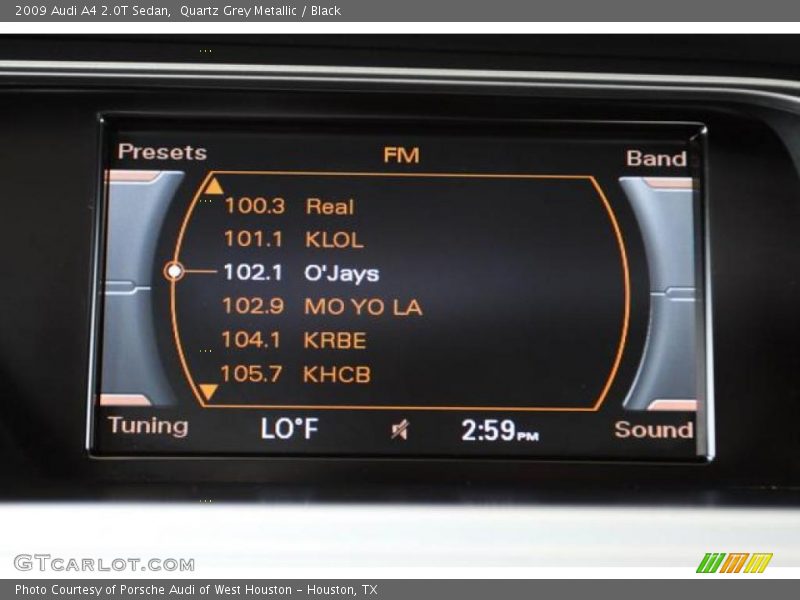 Quartz Grey Metallic / Black 2009 Audi A4 2.0T Sedan