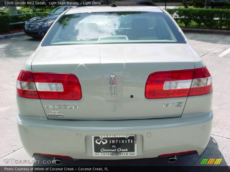 Light Sage Metallic / Light Stone 2008 Lincoln MKZ Sedan