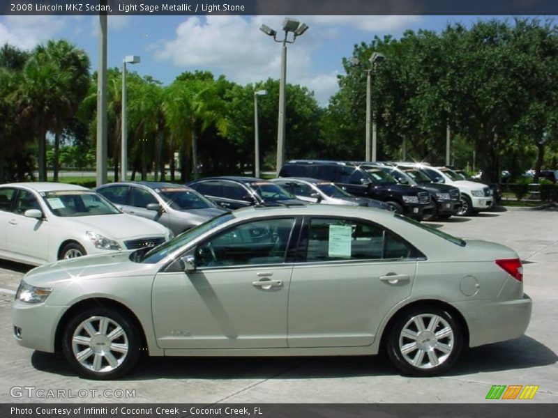 Light Sage Metallic / Light Stone 2008 Lincoln MKZ Sedan