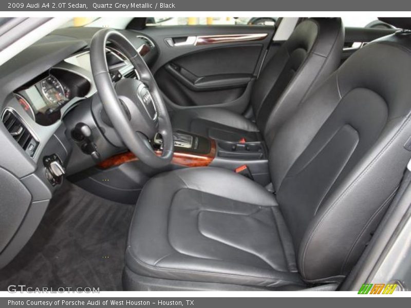 Quartz Grey Metallic / Black 2009 Audi A4 2.0T Sedan