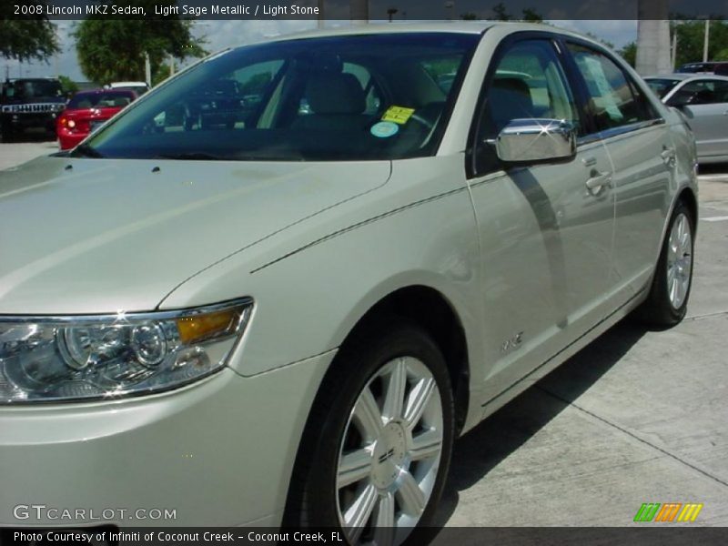 Light Sage Metallic / Light Stone 2008 Lincoln MKZ Sedan