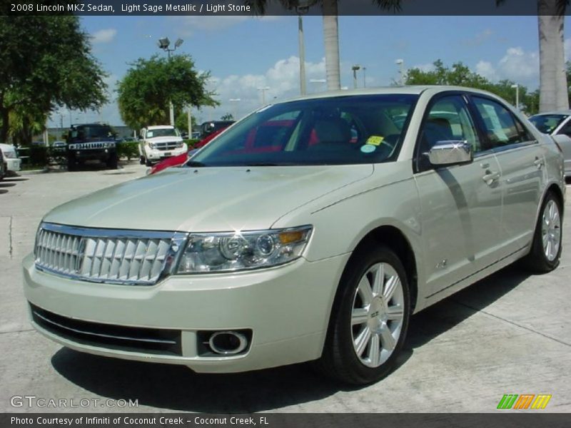 Light Sage Metallic / Light Stone 2008 Lincoln MKZ Sedan