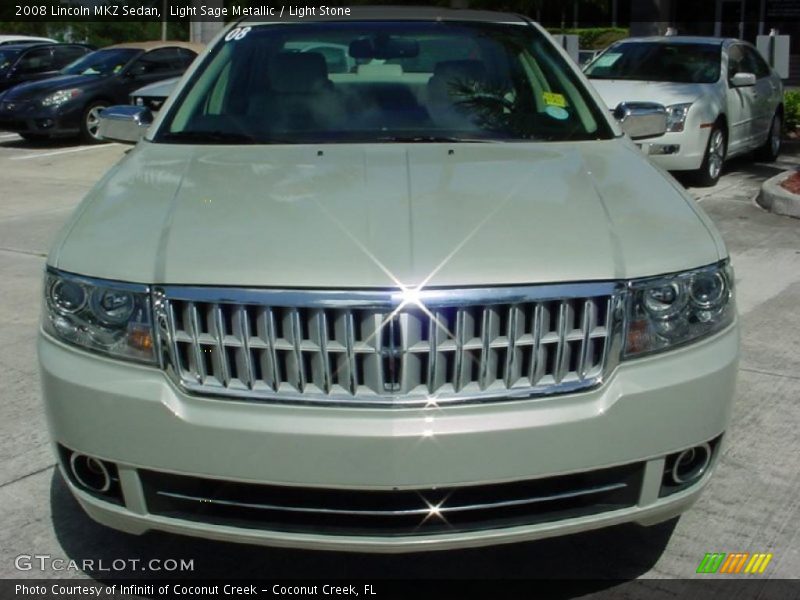 Light Sage Metallic / Light Stone 2008 Lincoln MKZ Sedan