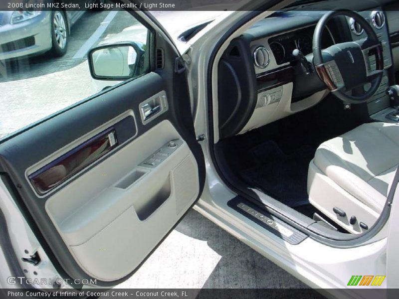 Light Sage Metallic / Light Stone 2008 Lincoln MKZ Sedan