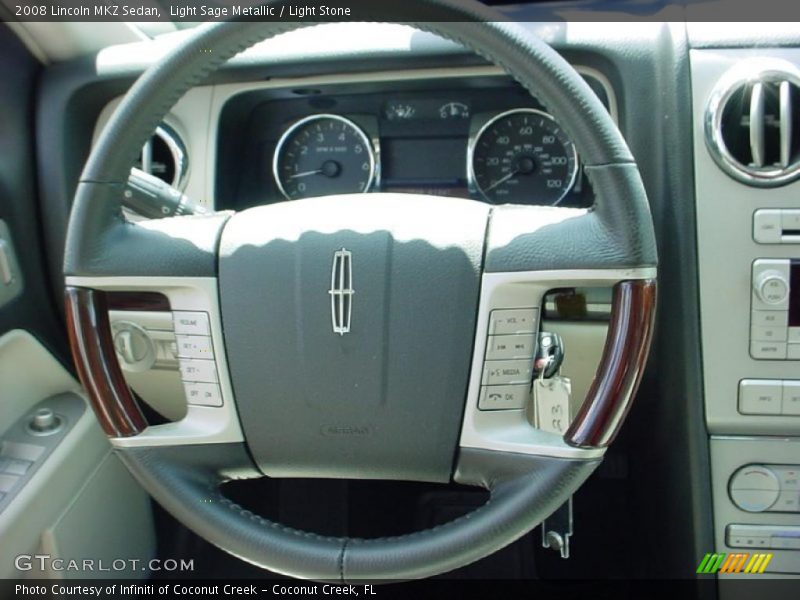 Light Sage Metallic / Light Stone 2008 Lincoln MKZ Sedan