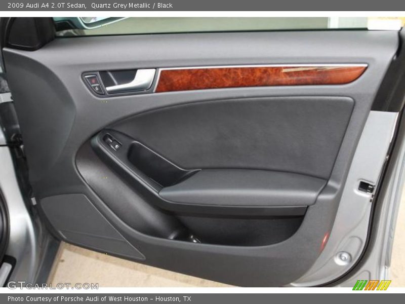 Quartz Grey Metallic / Black 2009 Audi A4 2.0T Sedan