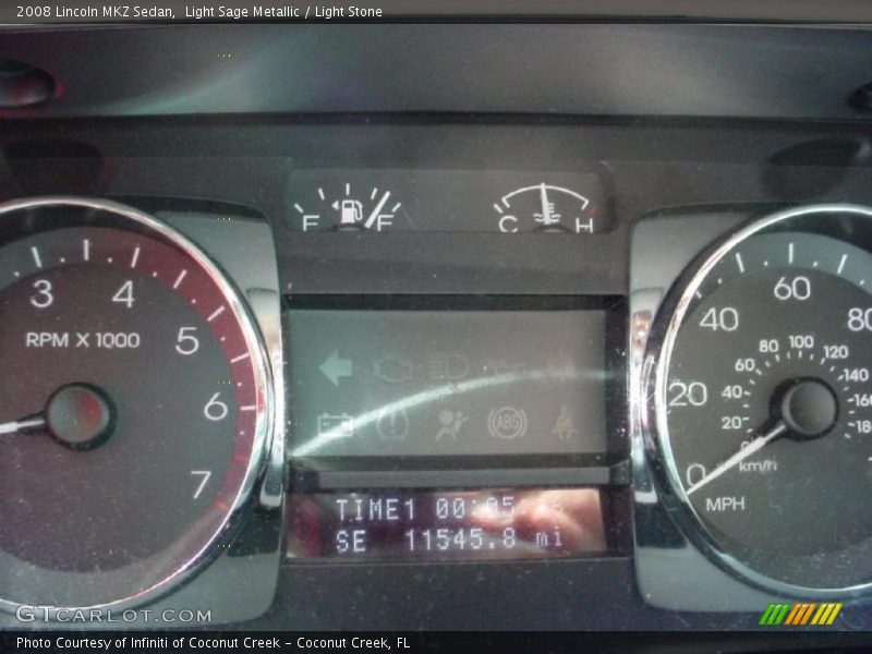 Light Sage Metallic / Light Stone 2008 Lincoln MKZ Sedan