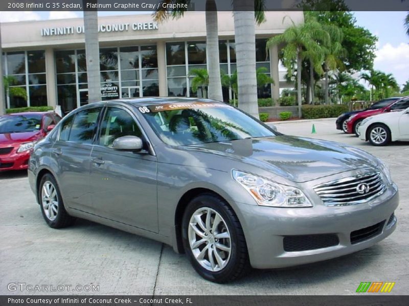 Platinum Graphite Gray / Graphite 2008 Infiniti G 35 Sedan