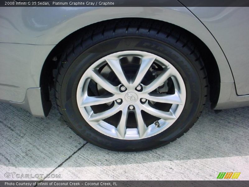 Platinum Graphite Gray / Graphite 2008 Infiniti G 35 Sedan