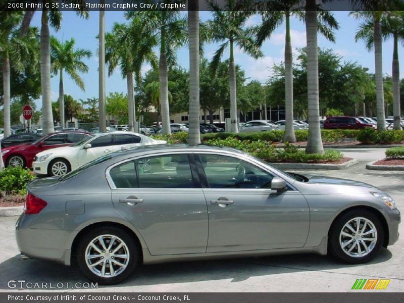 Platinum Graphite Gray / Graphite 2008 Infiniti G 35 Sedan