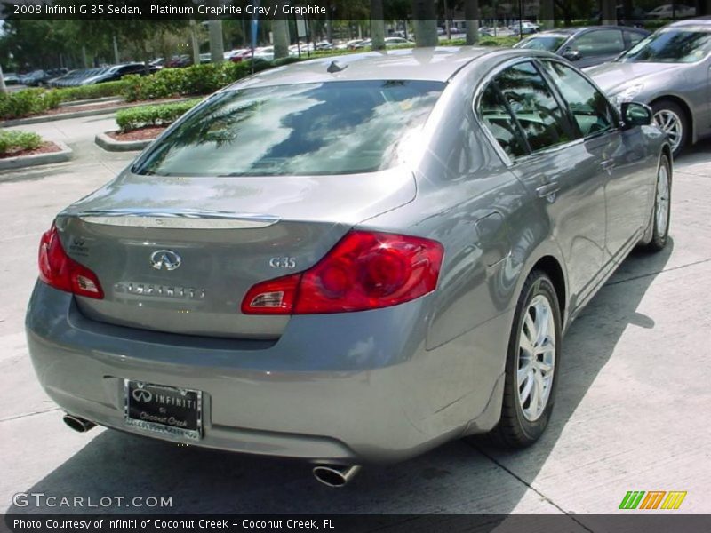 Platinum Graphite Gray / Graphite 2008 Infiniti G 35 Sedan