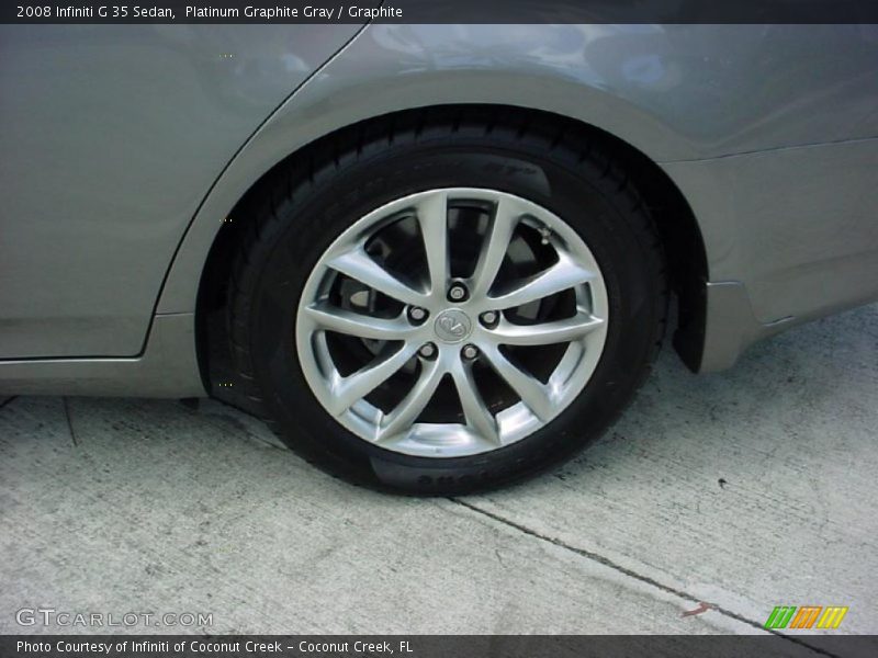 Platinum Graphite Gray / Graphite 2008 Infiniti G 35 Sedan