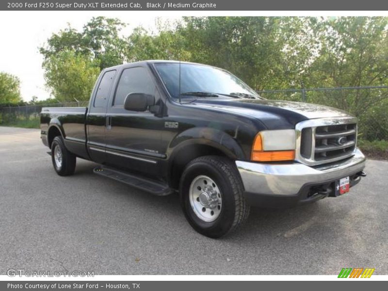 Black / Medium Graphite 2000 Ford F250 Super Duty XLT Extended Cab