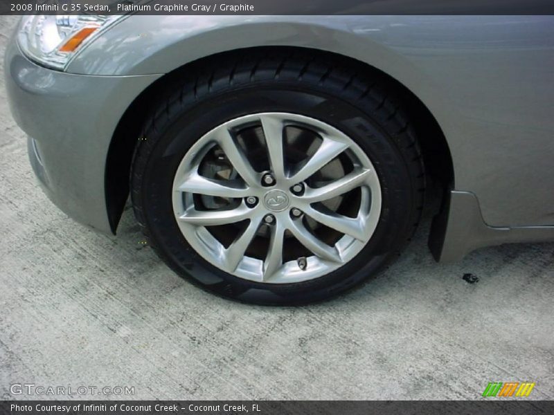 Platinum Graphite Gray / Graphite 2008 Infiniti G 35 Sedan