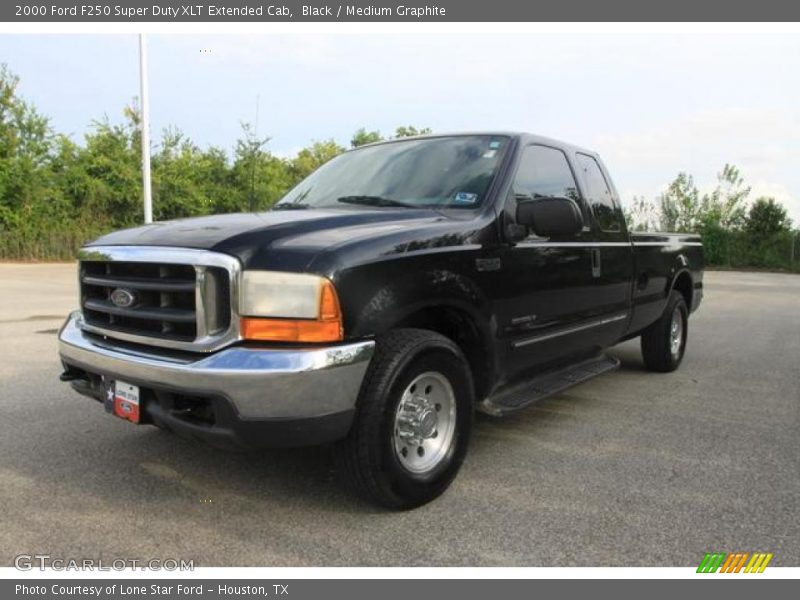 Black / Medium Graphite 2000 Ford F250 Super Duty XLT Extended Cab