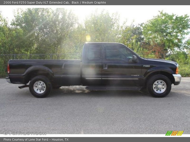 Black / Medium Graphite 2000 Ford F250 Super Duty XLT Extended Cab