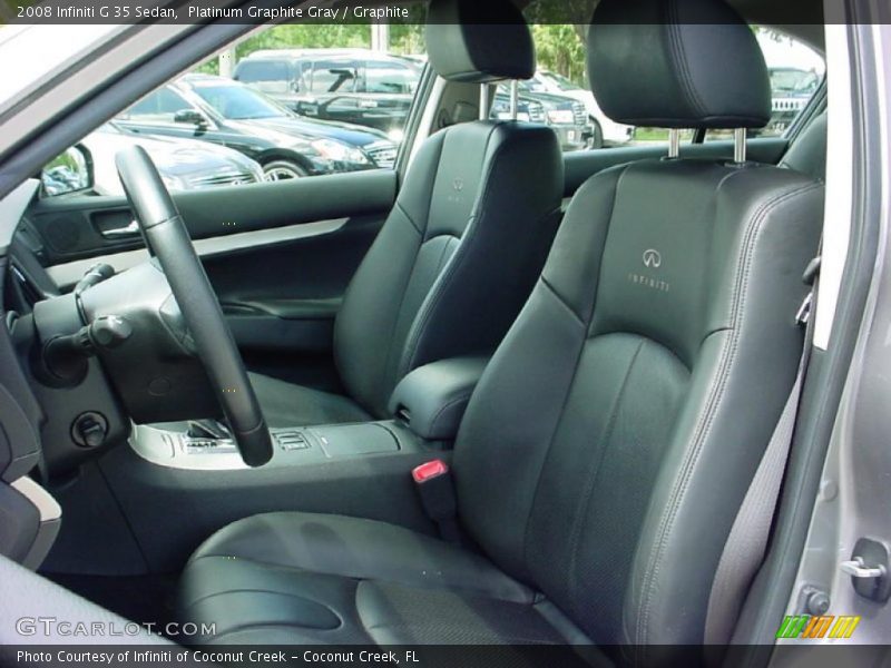 Platinum Graphite Gray / Graphite 2008 Infiniti G 35 Sedan